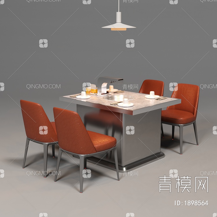 餐桌椅3D模型下载【ID:1898564】