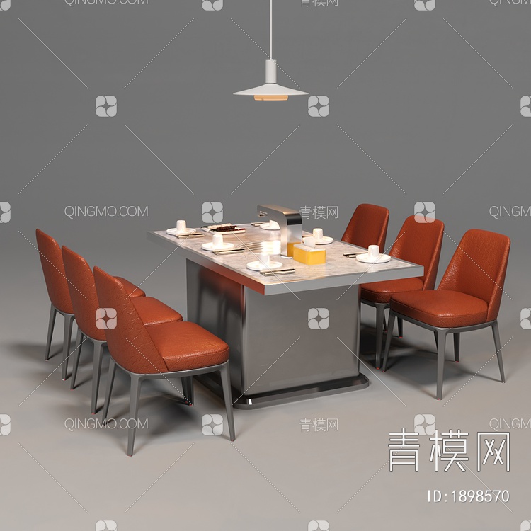 餐桌椅3D模型下载【ID:1898570】