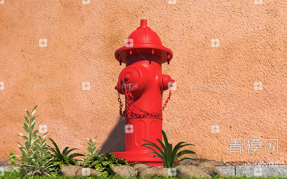 消防栓3D模型下载【ID:1899158】