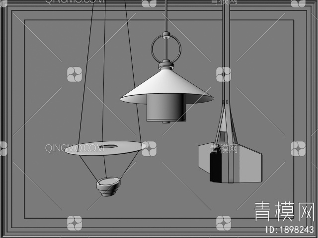 吊灯3D模型下载【ID:1898243】
