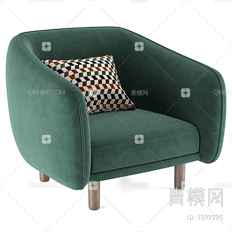 单人沙发，休闲座椅，懒人沙发，座椅，椅子3D模型下载【ID:1899295】
