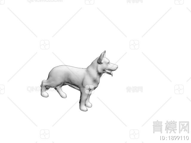 家养宠物 狼狗3D模型下载【ID:1899110】