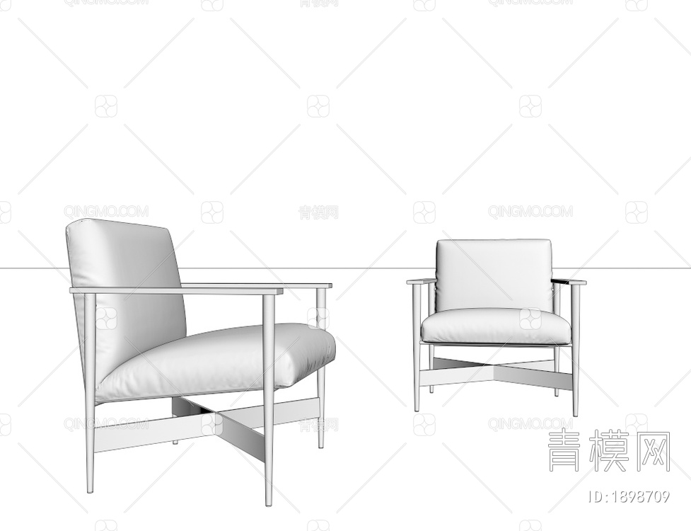 休闲沙发椅3D模型下载【ID:1898709】