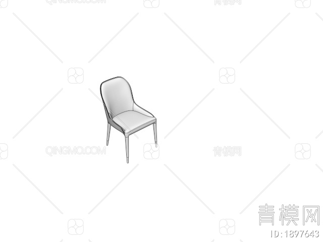 餐椅3D模型下载【ID:1897643】