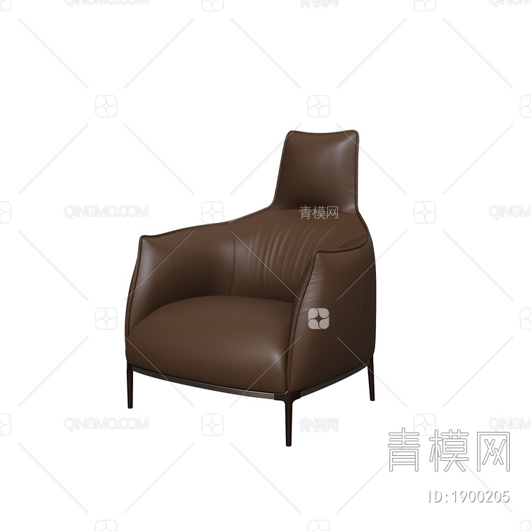单人沙发3D模型下载【ID:1900205】