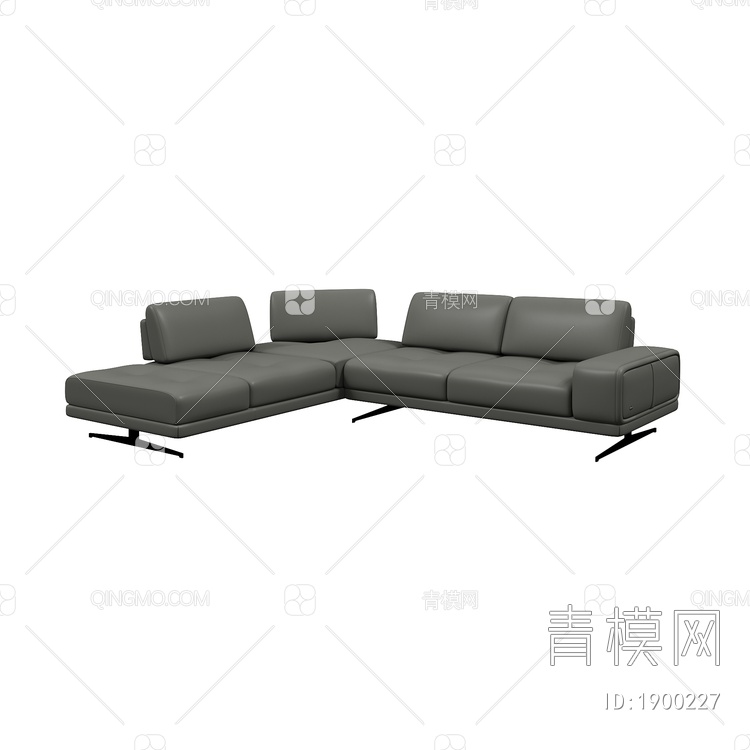 组合沙发 多人沙发3D模型下载【ID:1900227】