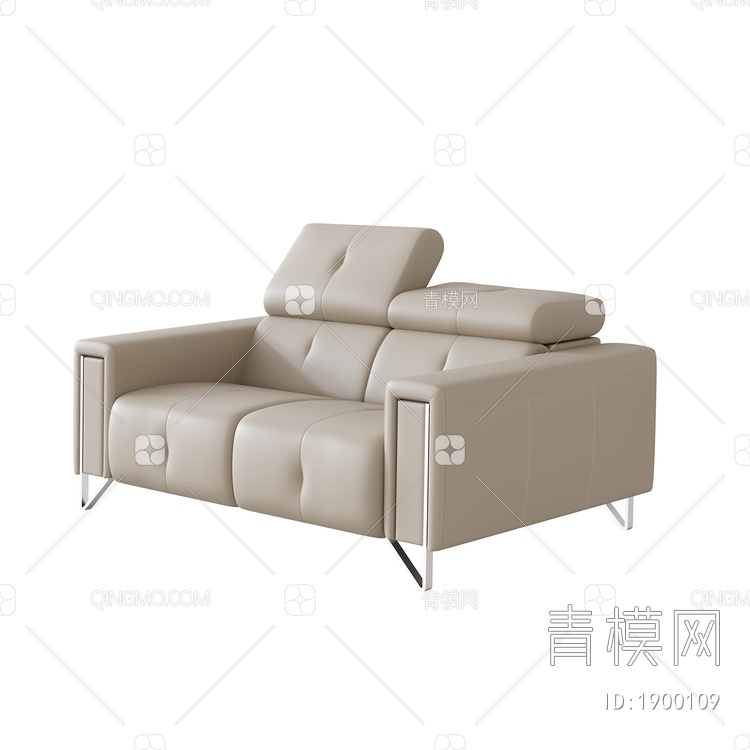 双人沙发3D模型下载【ID:1900109】