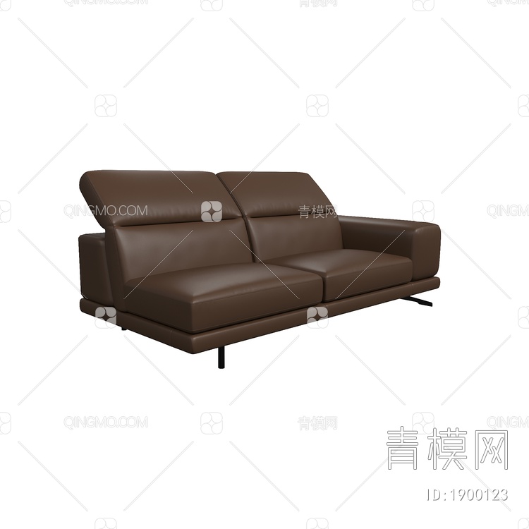 双人沙发3D模型下载【ID:1900123】