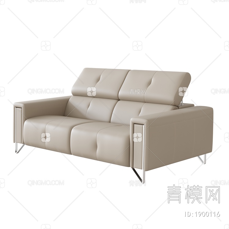 双人沙发3D模型下载【ID:1900116】