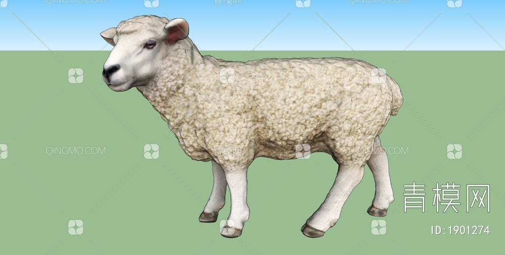 家禽动物 羊SU模型下载【ID:1901274】