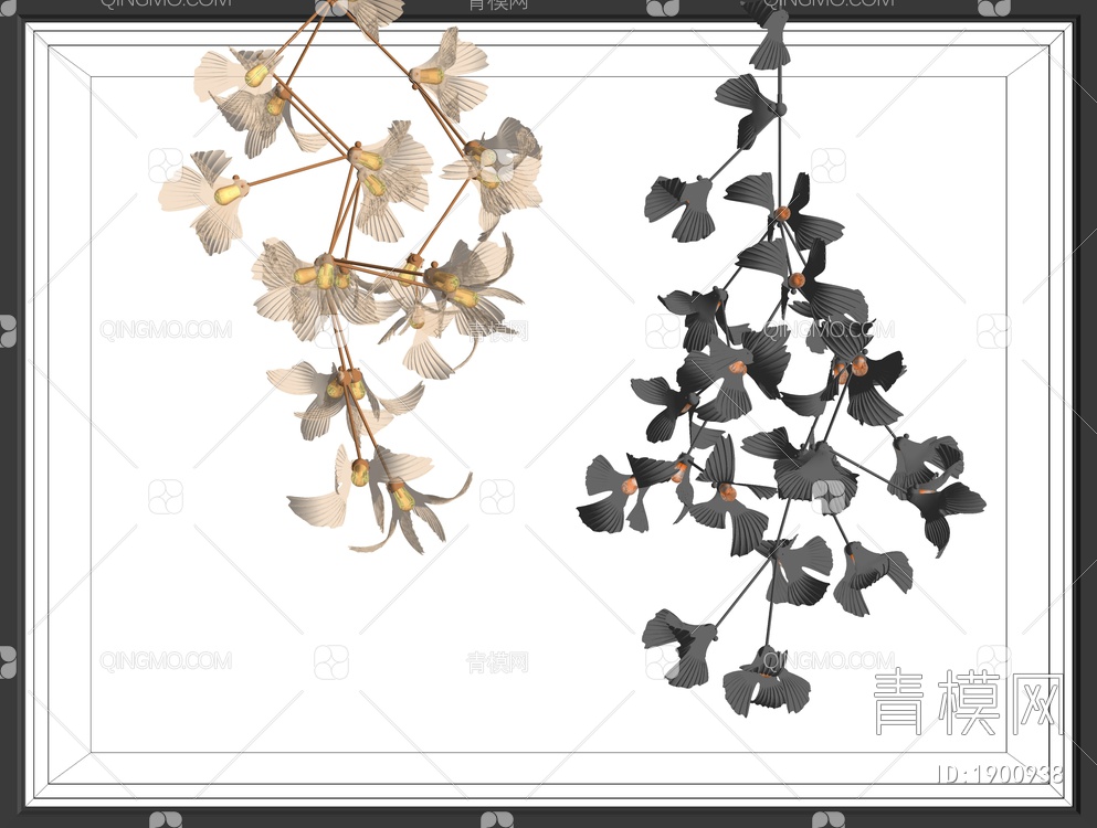 装饰吊灯SU模型下载【ID:1900938】