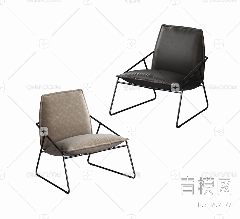单椅3D模型下载【ID:1902177】