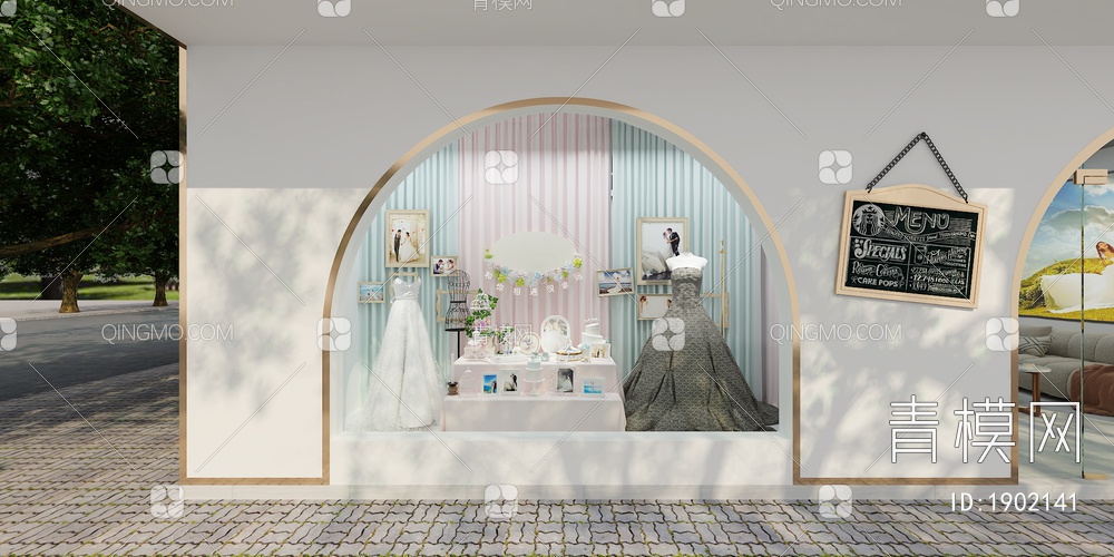 婚纱店3D模型下载【ID:1902141】