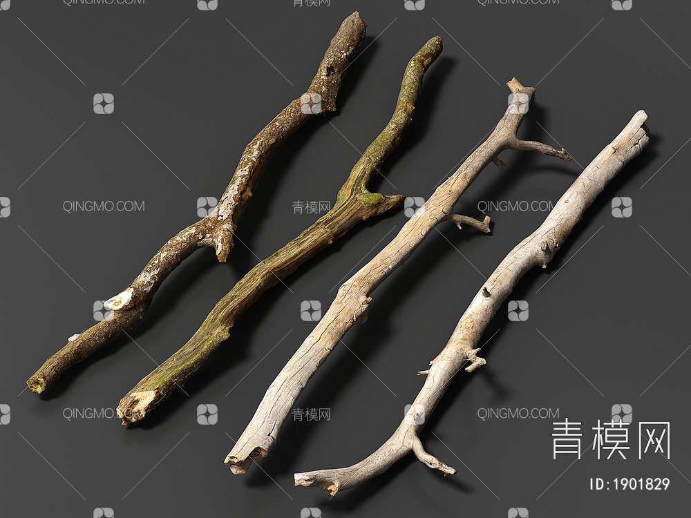 木头 ,树杆 ,树枝 ,木材, 木柴 ,木棍, 朽木3D模型下载【ID:1901829】