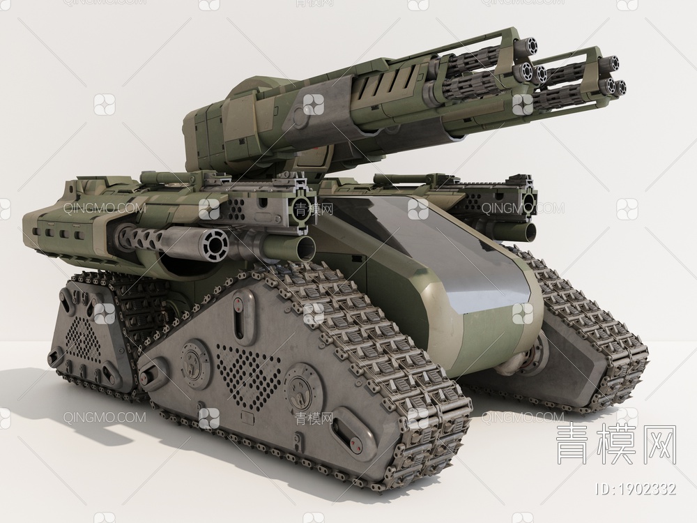 坦克3D模型下载【ID:1902332】