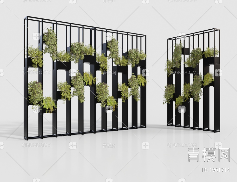 植物墙 花架3D模型下载【ID:1901714】