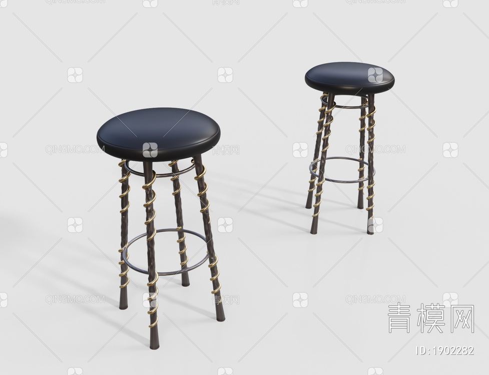 吧凳 吧椅3D模型下载【ID:1902282】