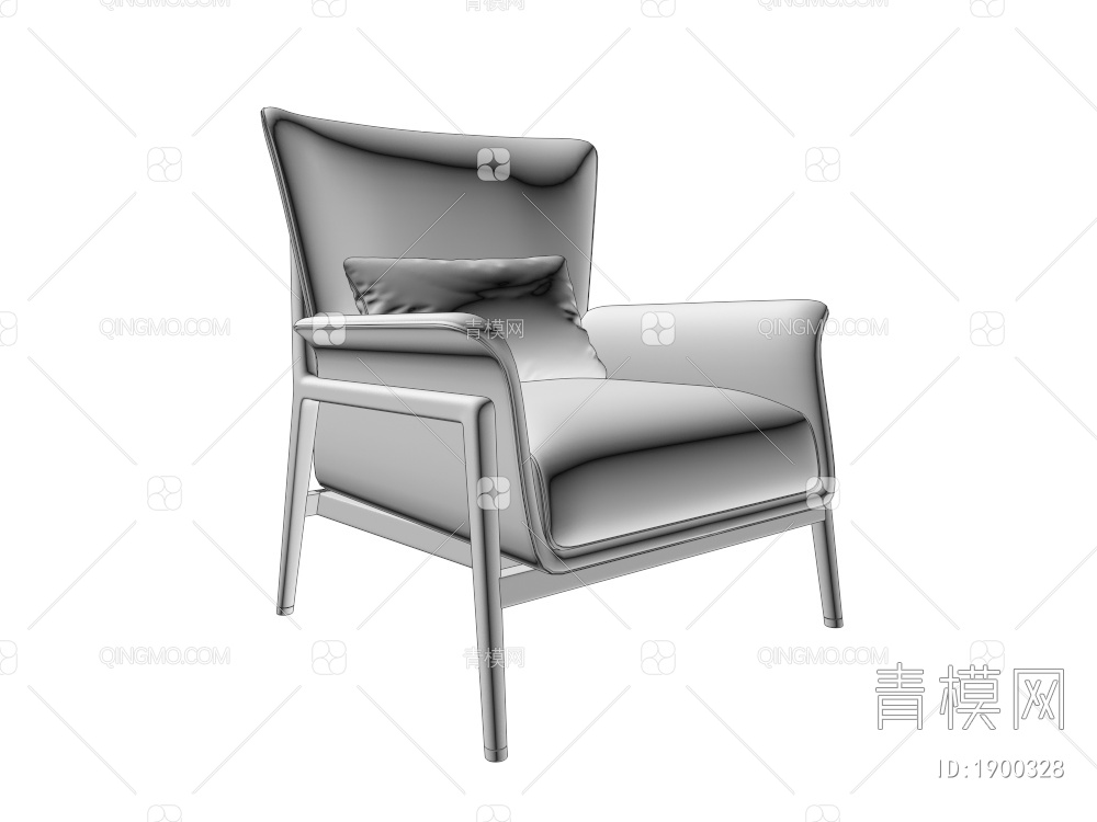 休闲椅3D模型下载【ID:1900328】