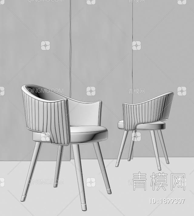 餐椅3D模型下载【ID:1899307】