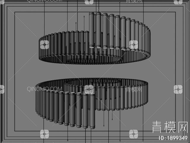 水晶吊灯3D模型下载【ID:1899349】