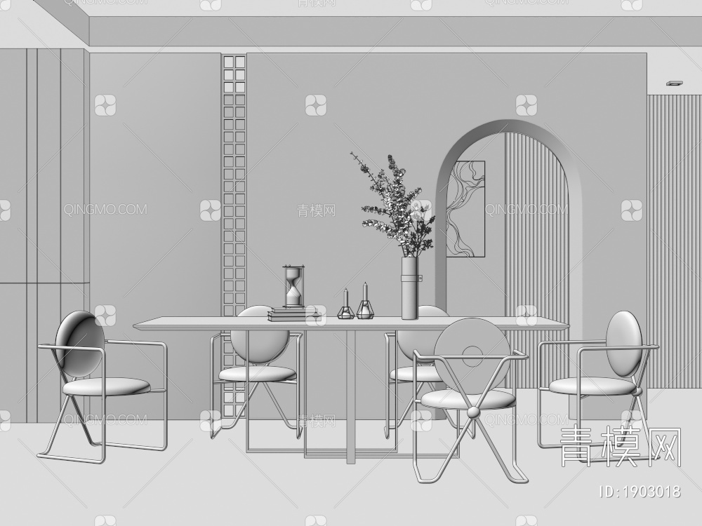 家居餐厅3D模型下载【ID:1903018】