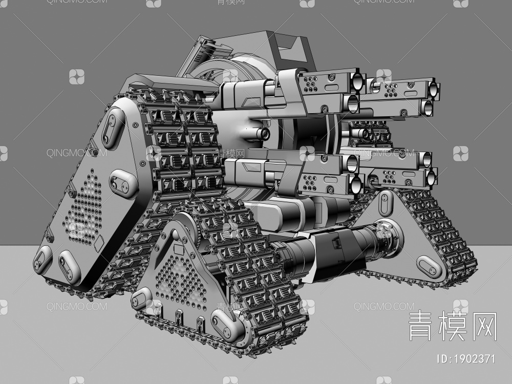 坦克3D模型下载【ID:1902371】