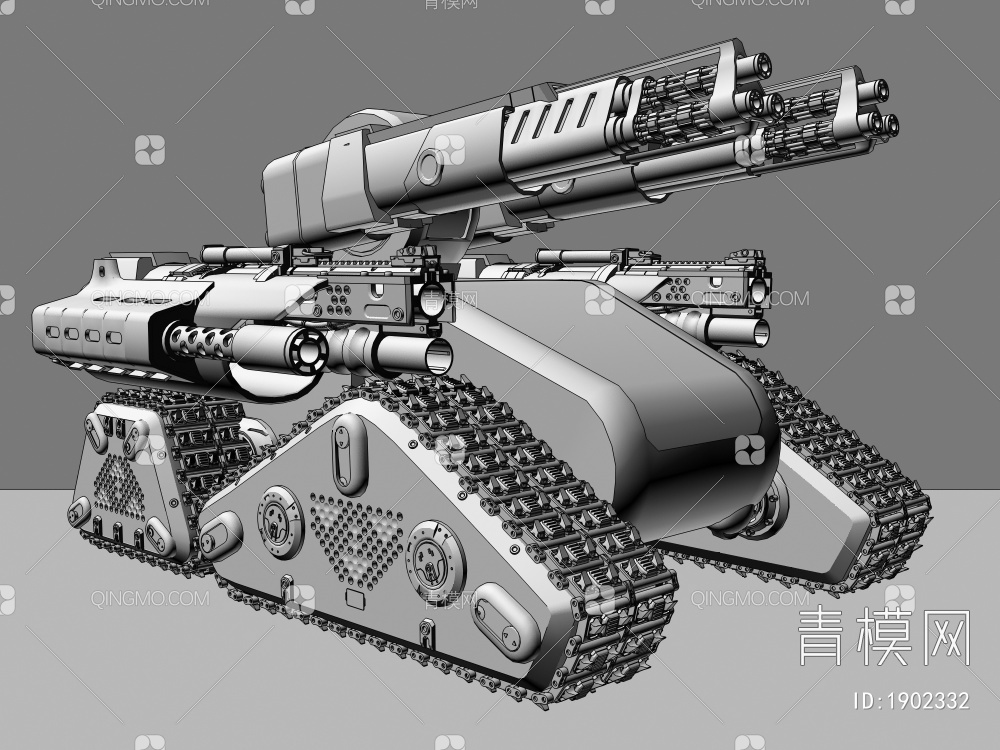 坦克3D模型下载【ID:1902332】