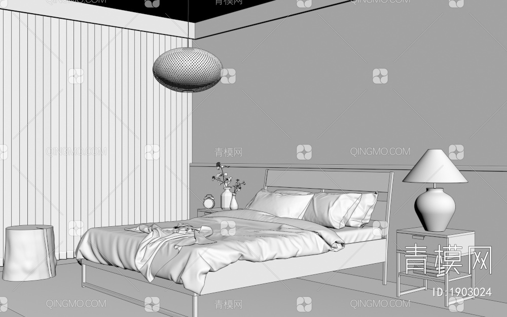 卧室3D模型下载【ID:1903024】