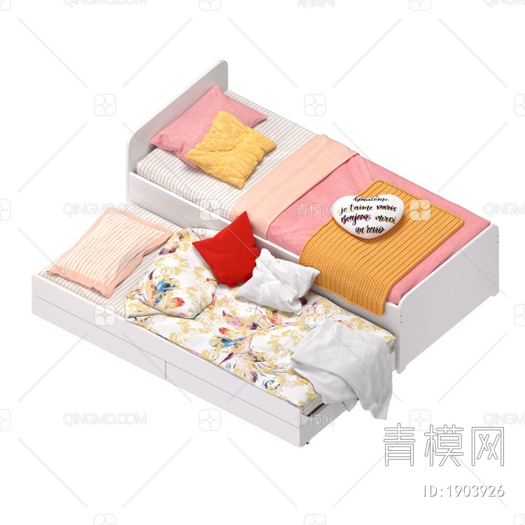 儿童床3D模型下载【ID:1903926】