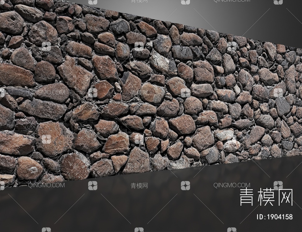 拼接石墙 石垒 文化石墙 石头堆 石头墙3D模型下载【ID:1904158】