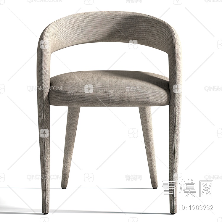布艺餐椅3D模型下载【ID:1903932】