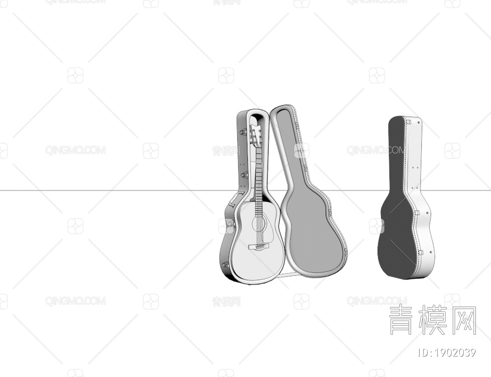 乐器 吉他3D模型下载【ID:1902039】