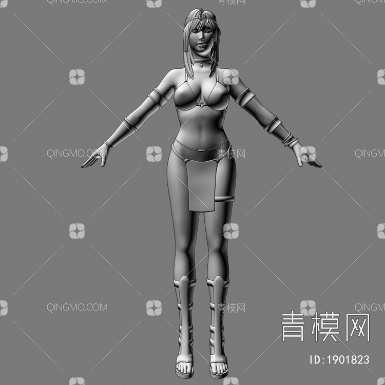 亚马逊女战士3D模型下载【ID:1901823】
