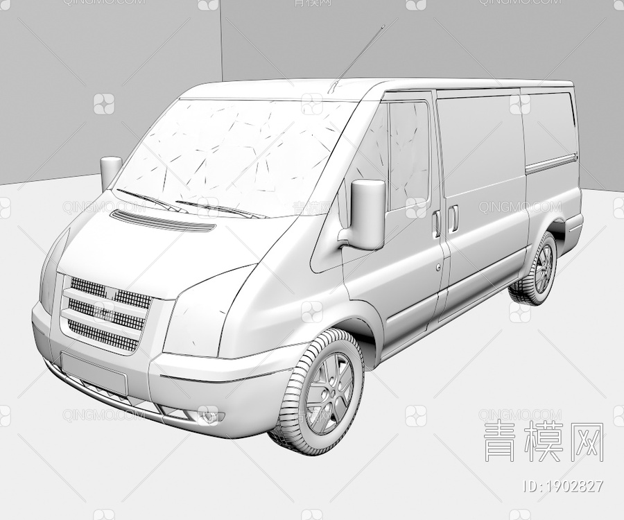 废弃汽车3D模型下载【ID:1902827】