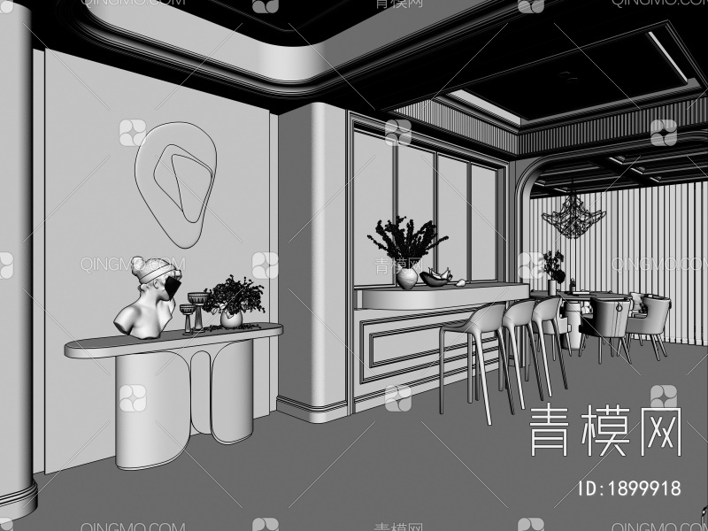 客餐厅3D模型下载【ID:1899918】