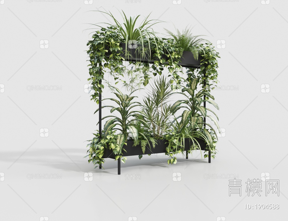 绿植盆栽3D模型下载【ID:1904588】