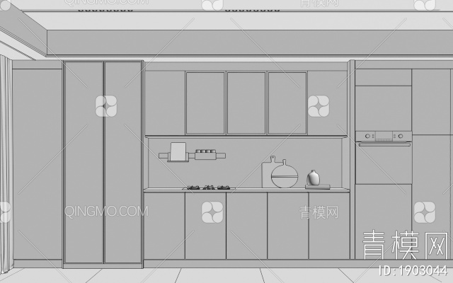 酒柜3D模型下载【ID:1903044】