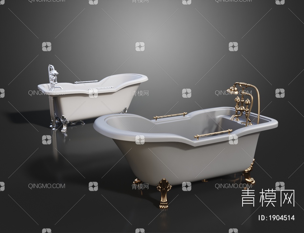 浴缸3D模型下载【ID:1904514】