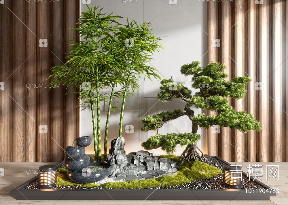 景观植物小品3D模型下载【ID:1904783】
