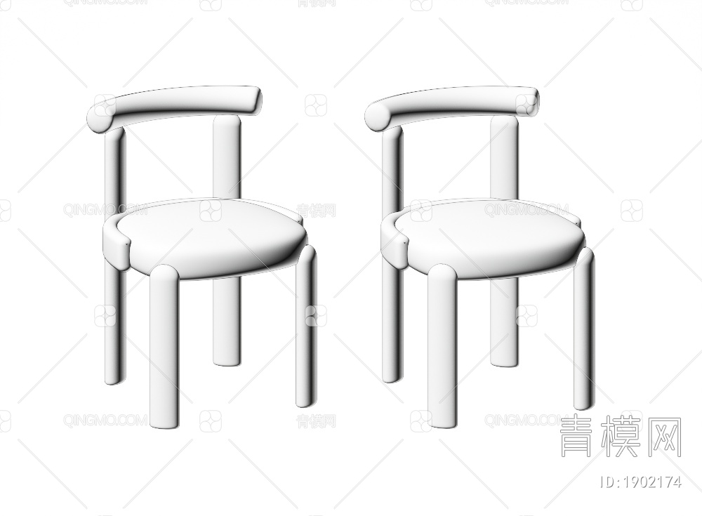 单椅3D模型下载【ID:1902174】