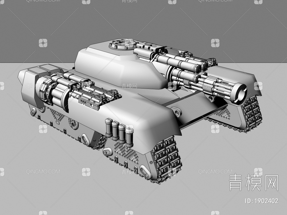装甲车3D模型下载【ID:1902402】