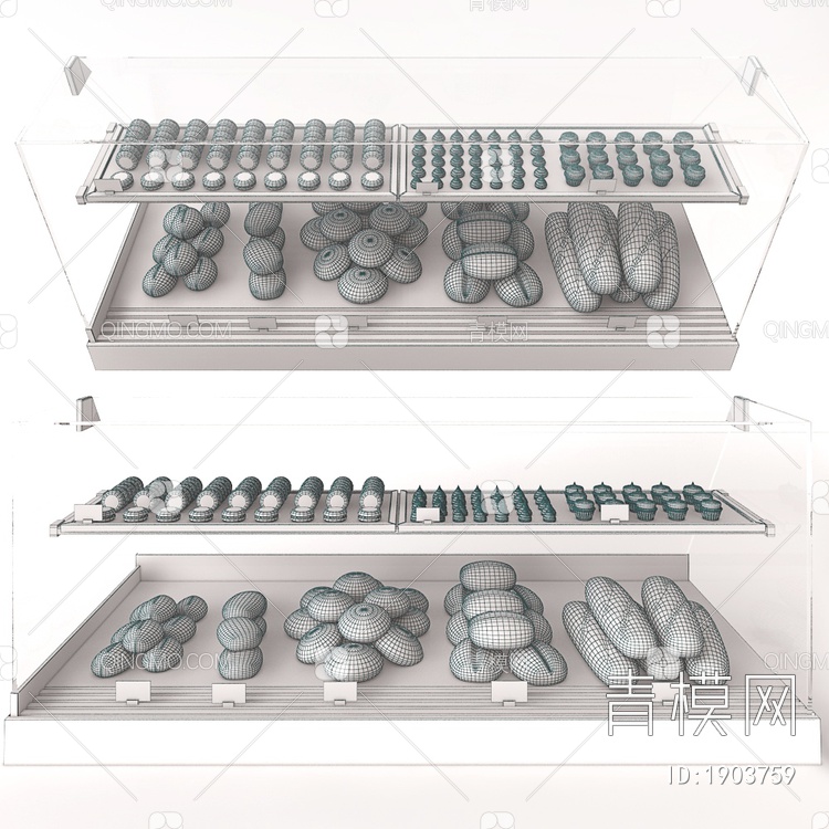 面包柜3D模型下载【ID:1903759】