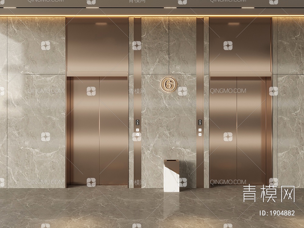 电梯3D模型下载【ID:1904882】