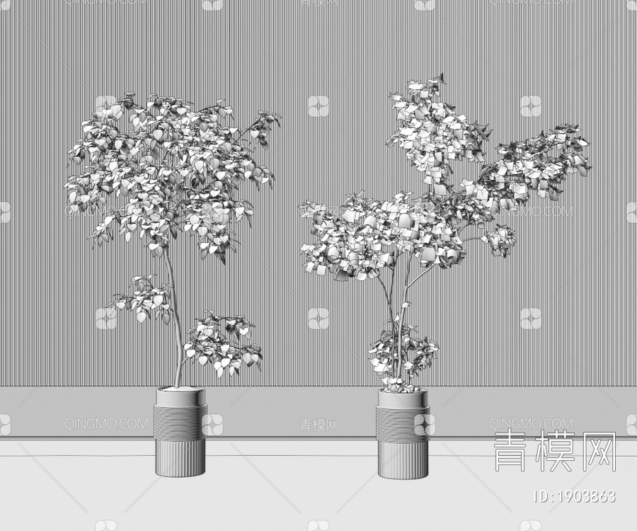 盆栽3D模型下载【ID:1903863】