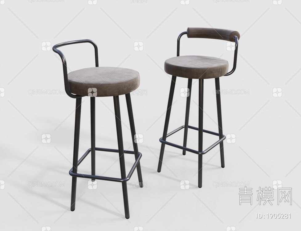 吧台椅3D模型下载【ID:1905281】