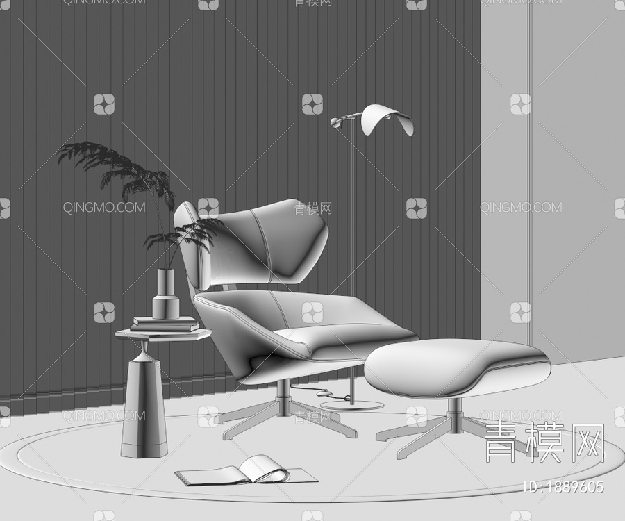 休闲椅3D模型下载【ID:1889605】