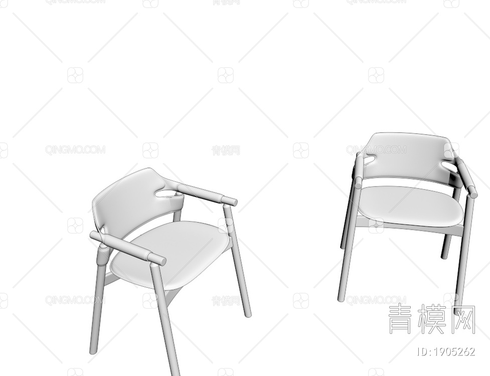扶手椅 休闲椅子3D模型下载【ID:1905262】