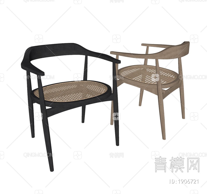 餐椅SU模型下载【ID:1906721】