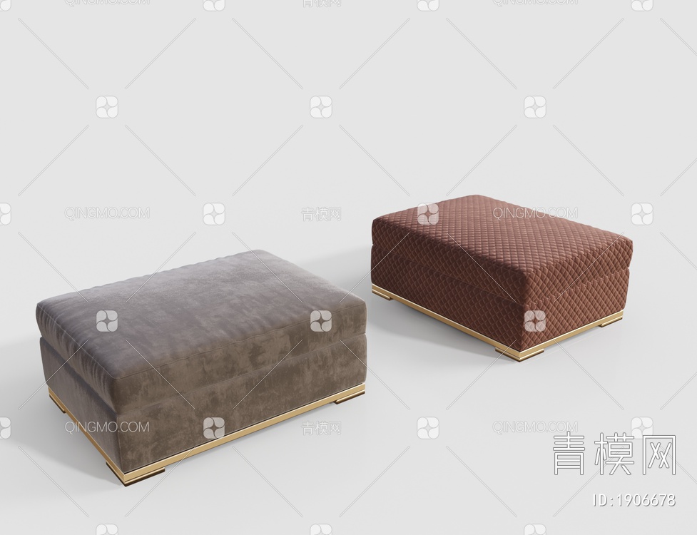 沙发凳3D模型下载【ID:1906678】