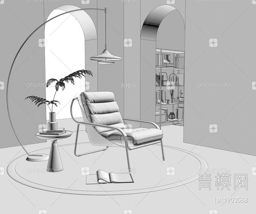 休闲椅3D模型下载【ID:1903588】